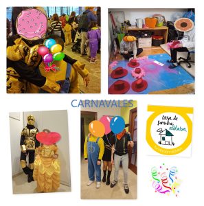 Niños celebrando Carnaval