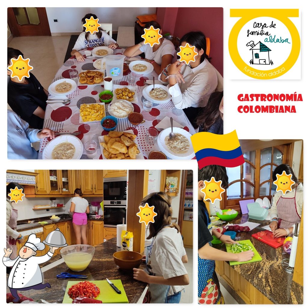 Niños en jornada cultural colombiana