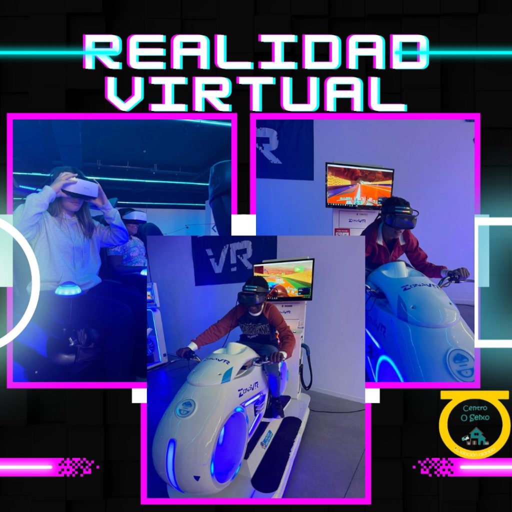 Fotos de los chicos en realidad virtual