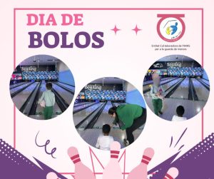 Niños jugando a los bolos