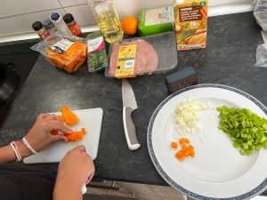 Persona cocinando