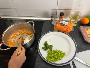 Persona cocinando