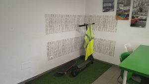 Espacio decorado por los voluntarios