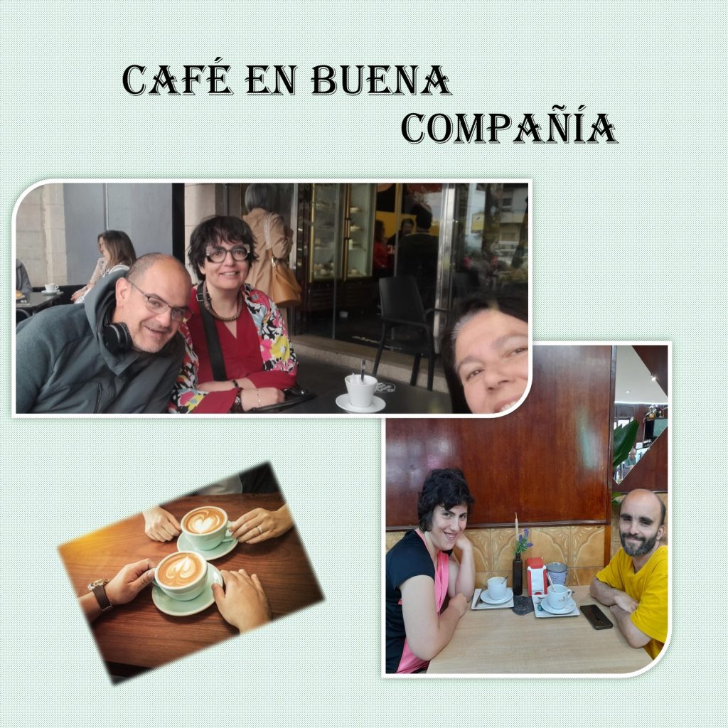 Personas tomando café