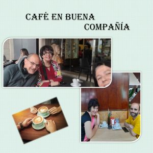 Personas tomando café