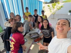 Niños cocinando
