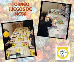Niños jugando a juegos de mesa