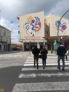 Personas de visita a Xinzo de Limia