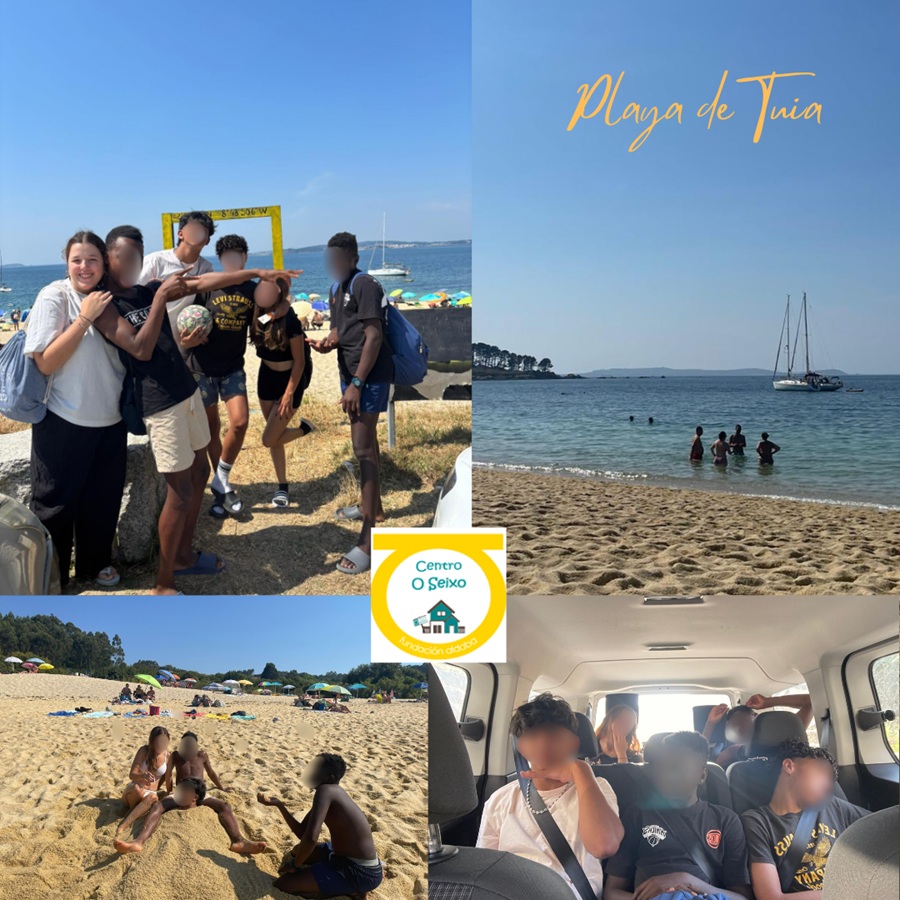 Chicos en la playa