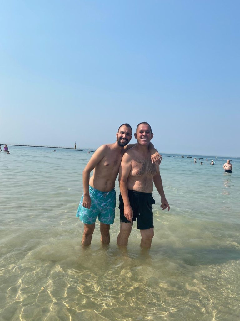 Personas en la playa