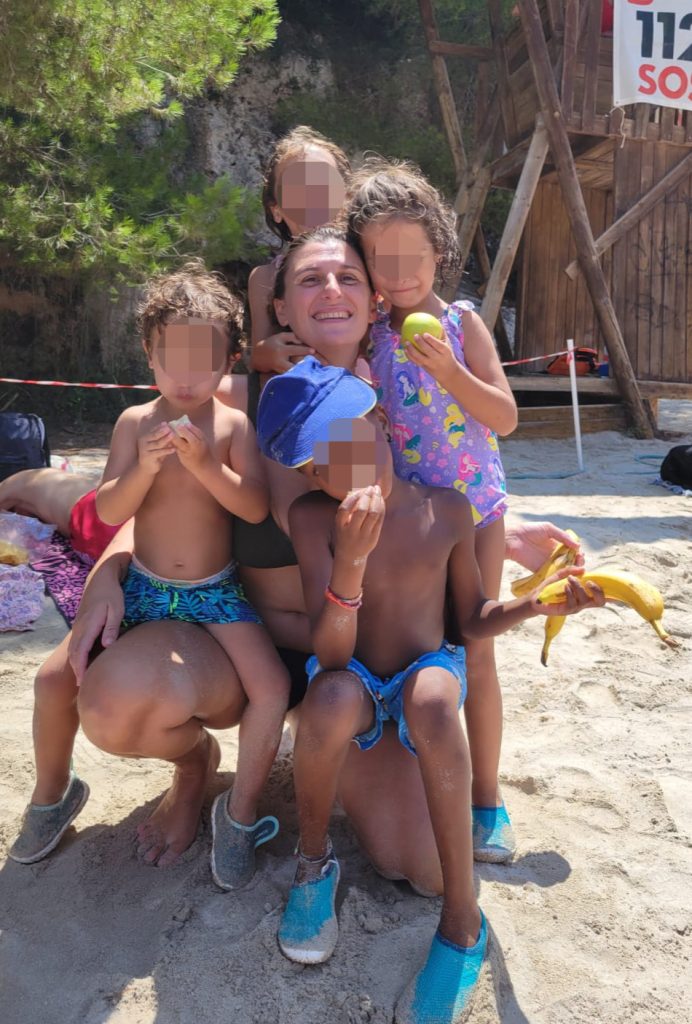 Niños en la piscina