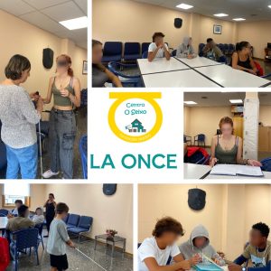 Chicos y chicas en taller en la ONCE