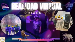 Chicos en centro de realidad virtual