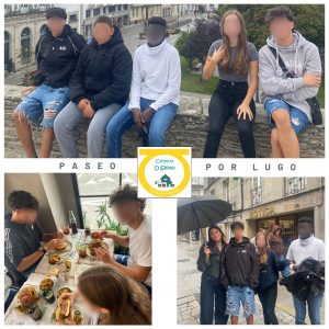 Chicos de excursión por Lugo