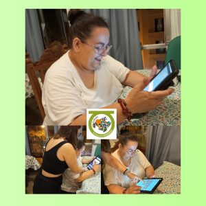 Personas usando tablet