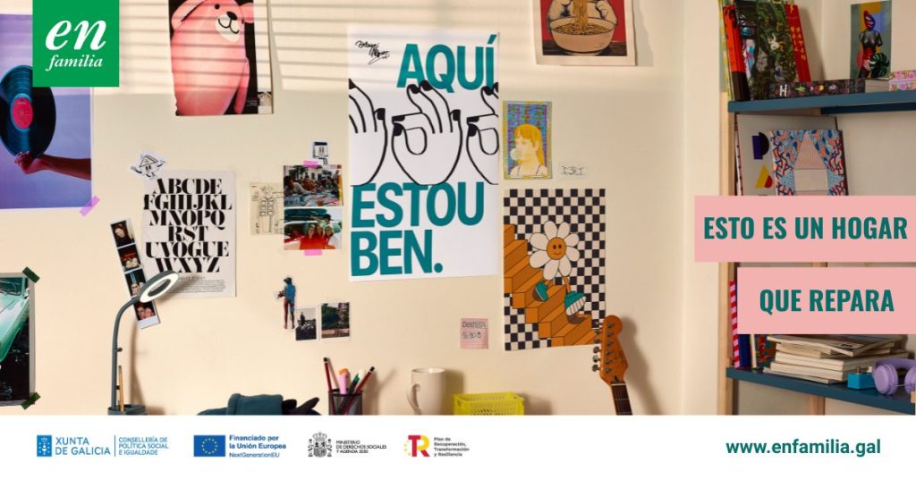 Foto de una habitación juvenil con poster colgados