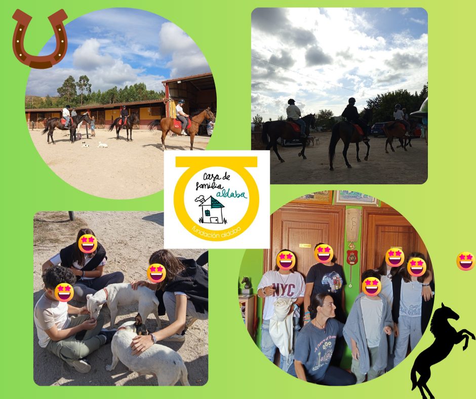 Chicos con caballos
