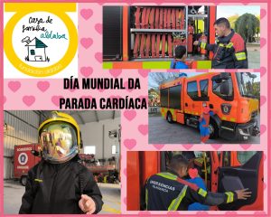 Niños con bomberos