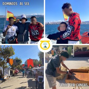 Chicos de excursión por Cangas