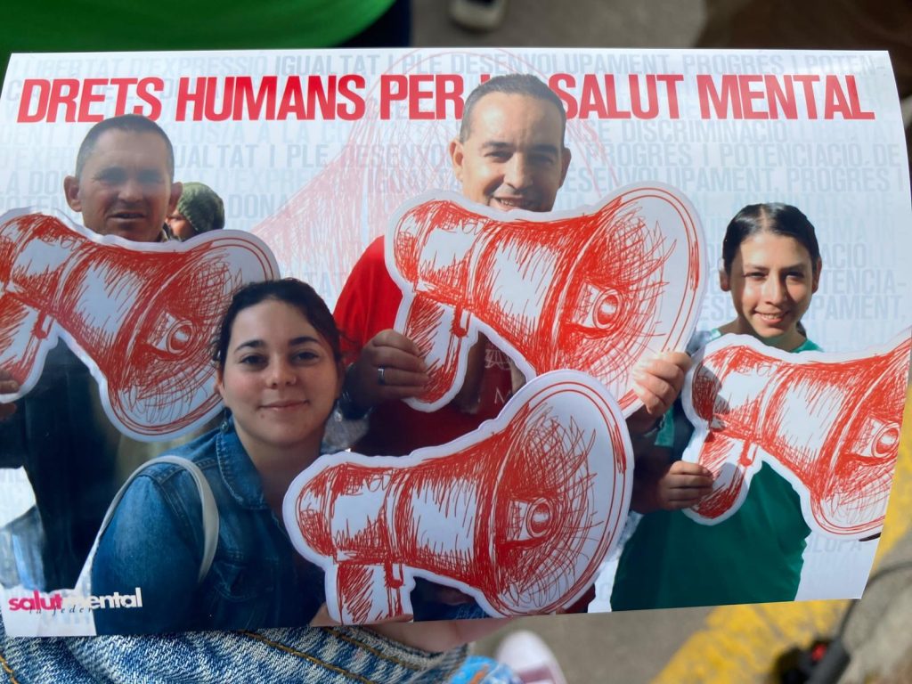 Personas en día de por la salud mental