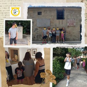 Niños y niñas en el Museo Rosalia de Castro