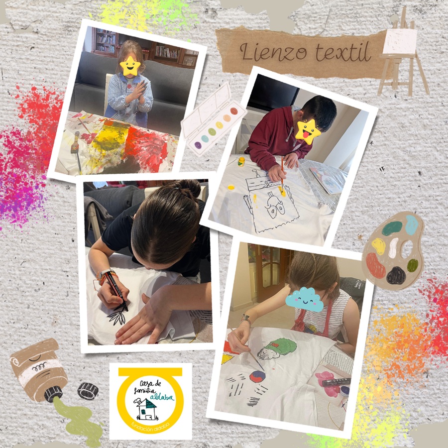 Niños pintado camisetas