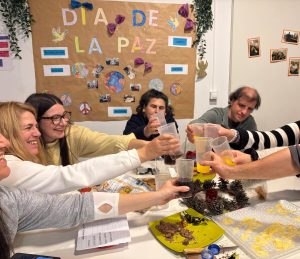 Personas de celebración