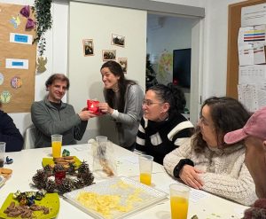 Personas de celebración