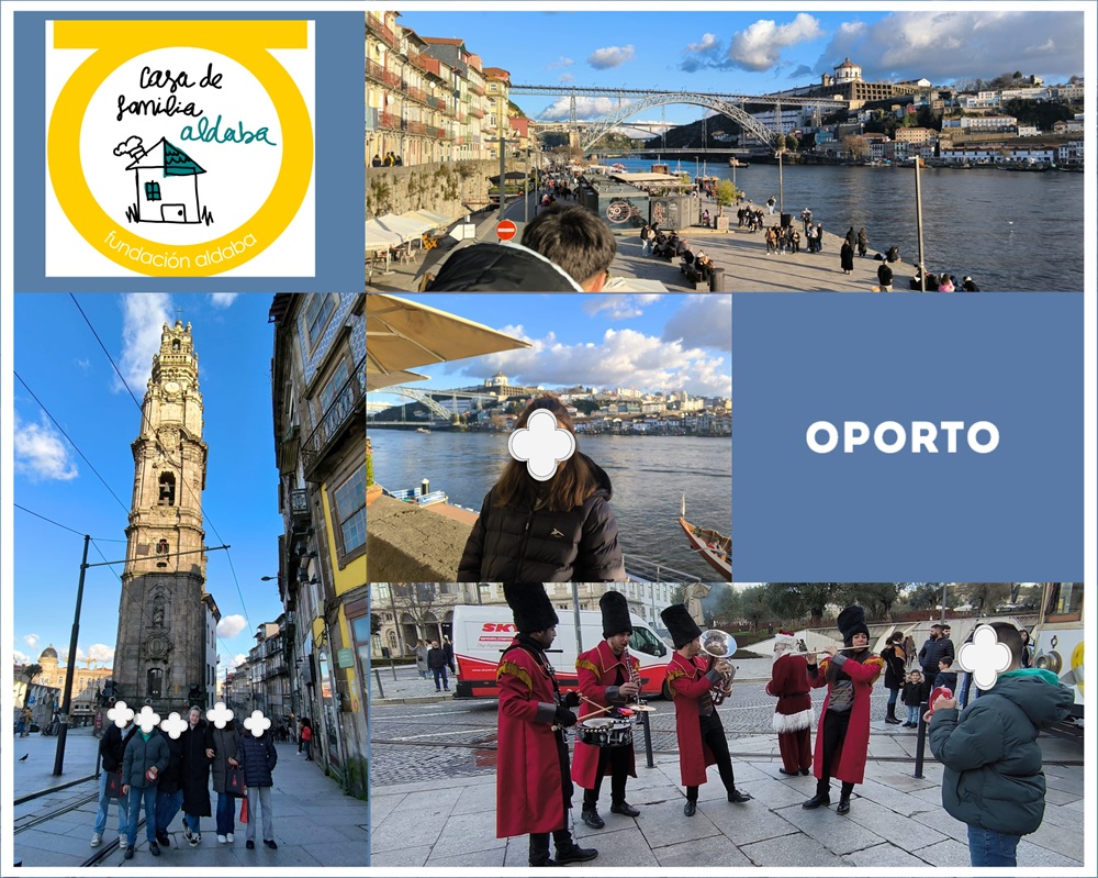 Chicos visitando Oporto