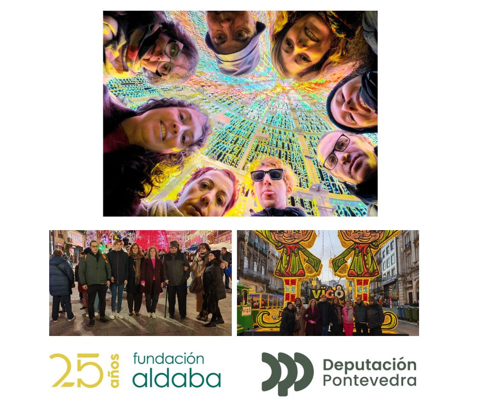 Fotos de personas en paseo por navidad