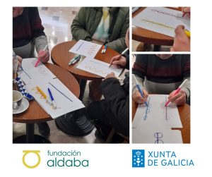 Personas haciendo cosas en un taller