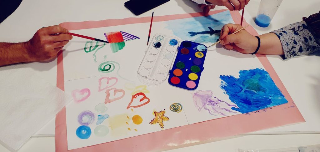 Dibujo realizado por personas usuarias