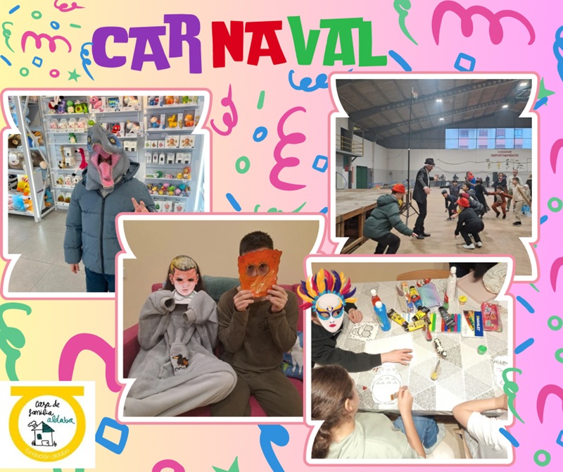 Collague de personas disfrazadas