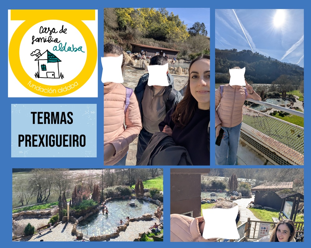 Personas paseando por termas