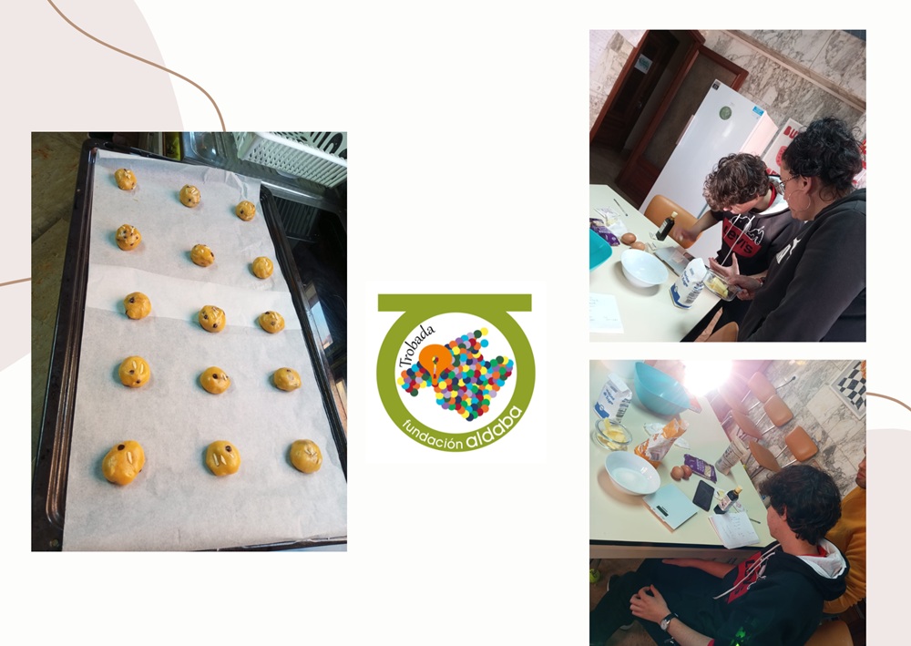 Personas cocinando galletas