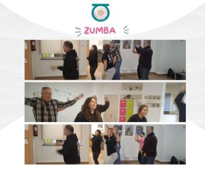 Personas bailando zumba