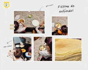 Niños y niñas cocinando