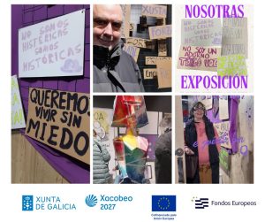 Personas en exposición del 8M