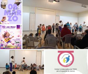 Collague de fotos de actividades con niños