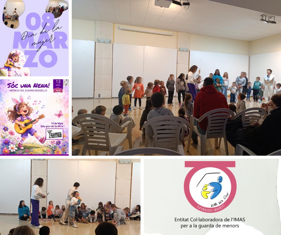 Collague de fotos de actividades con niños