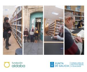 Personas leyendo en la biblioteca