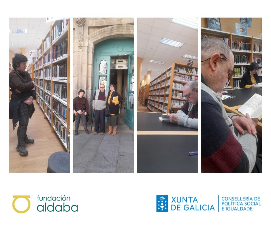 Personas leyendo en la biblioteca