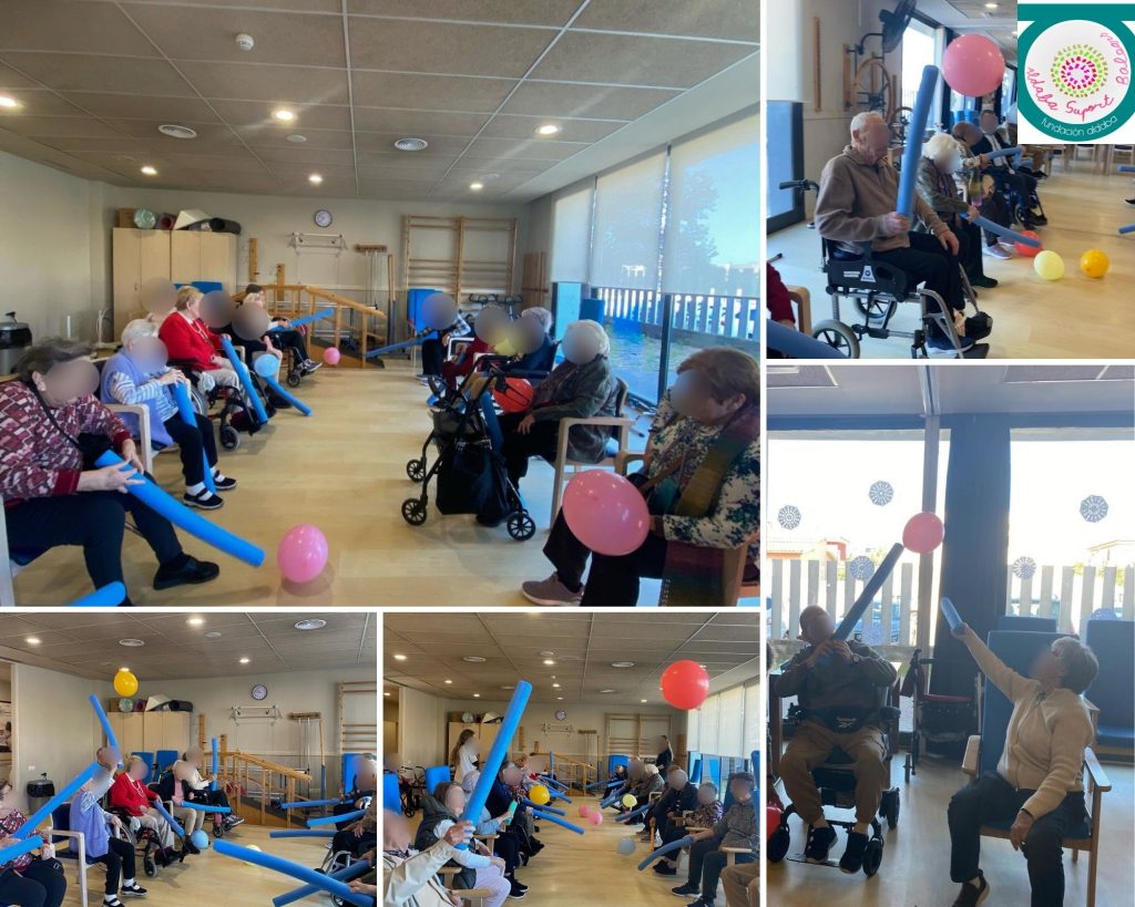 Personas mayores haciendo actividades