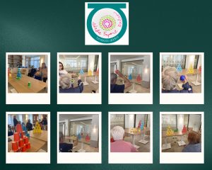 Collague de fotos de personas mayores haciendo ejercicios