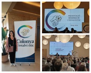 Collague de fotos de la presentación, la proyección de la presentación.