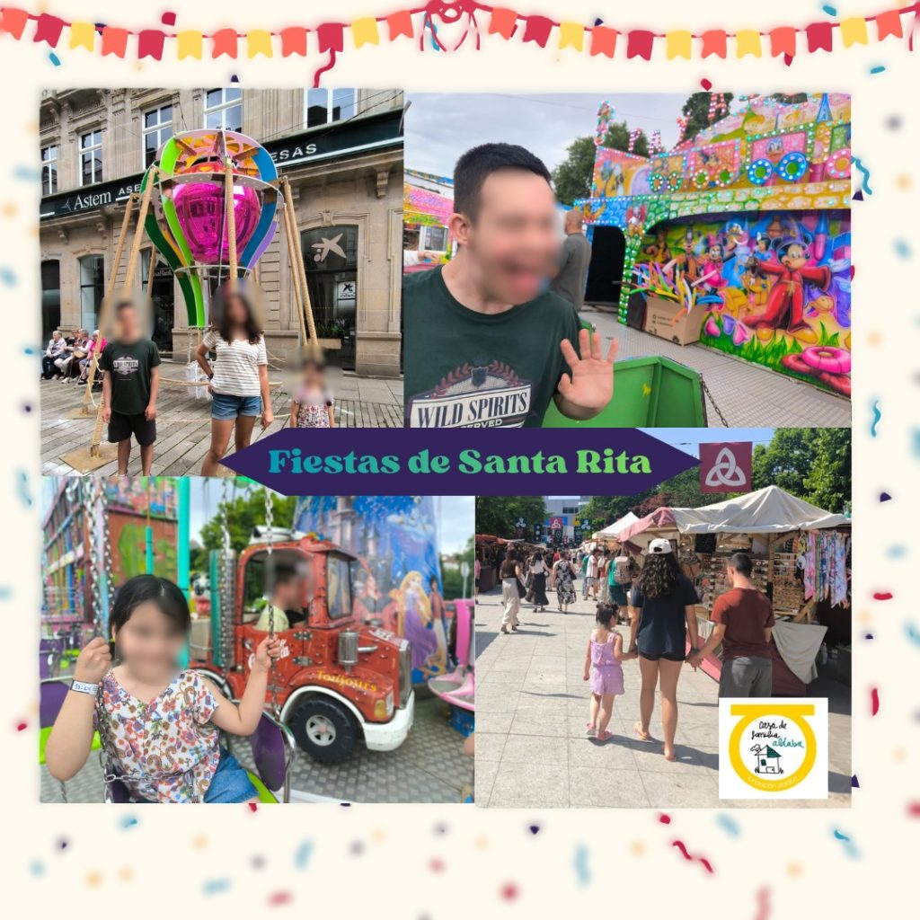 Collague de fotos de niños en fiestas