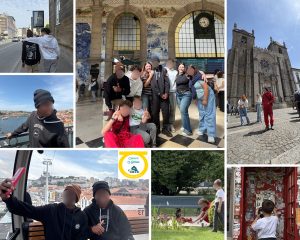 Collague de fotos de personas por Oporto