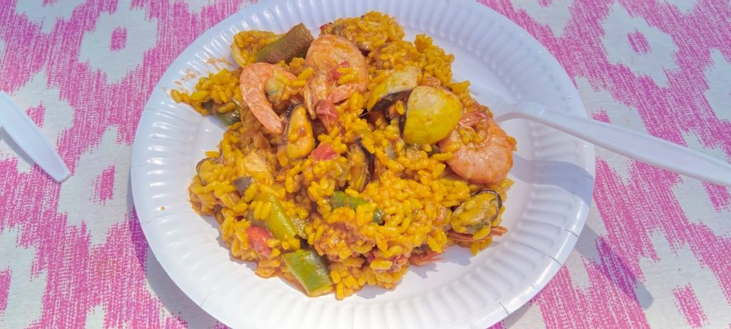 Foto de un plato de paella