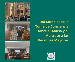 Foto de personas en jornada sobre Toma de Conciencia sobre el Abuso y el Maltrato a las Personas Mayores