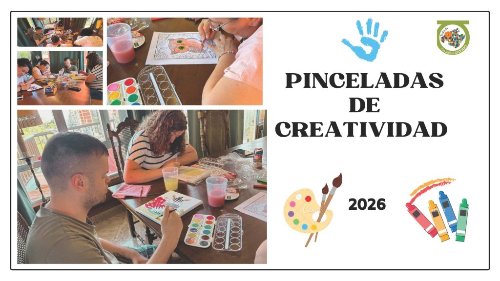 Collague de fotos de personas pintando